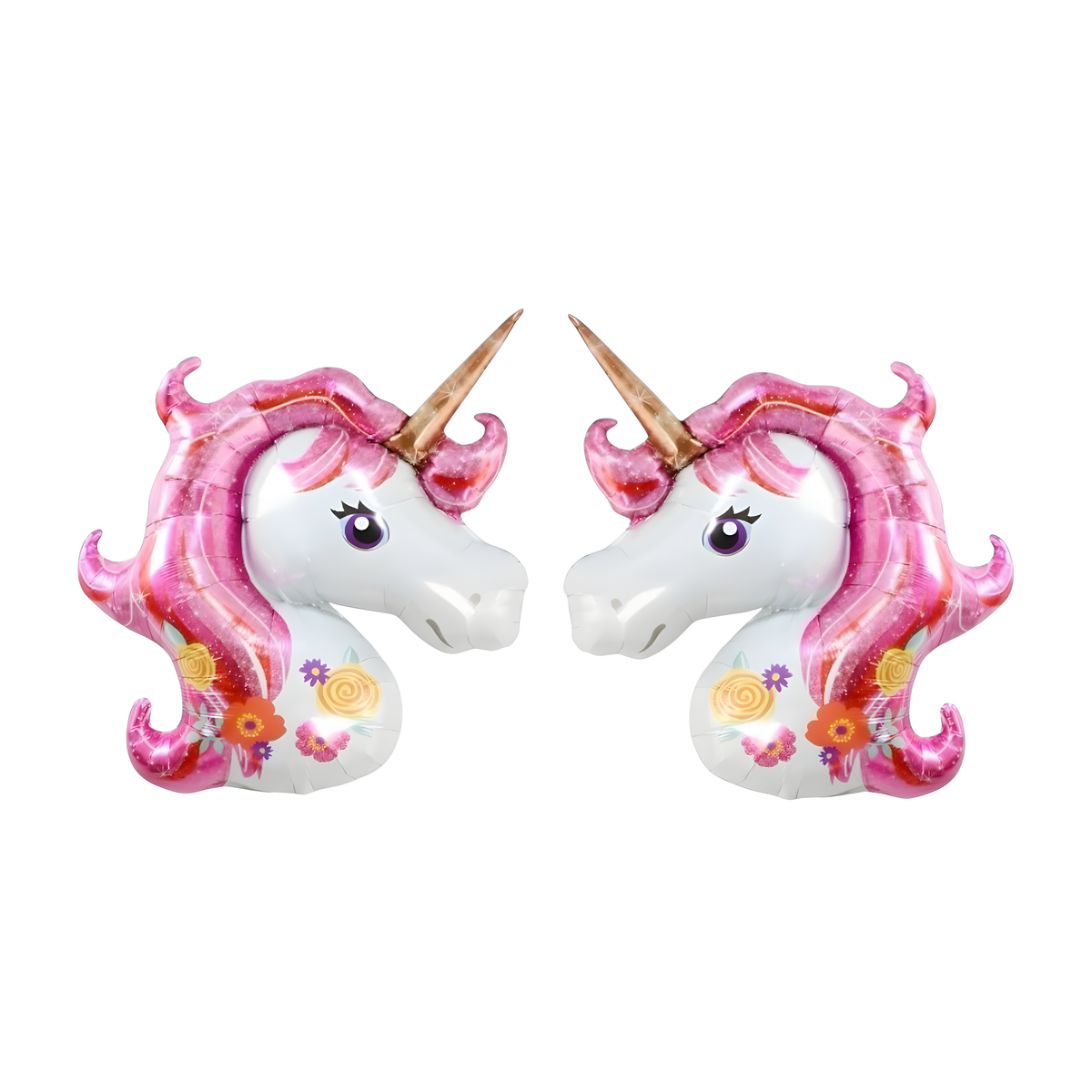 Pembe Unicorn 2'li Folyo Balon Seti