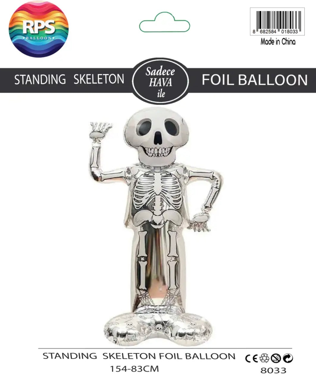 Ayaklı İskelet Folyo Balon