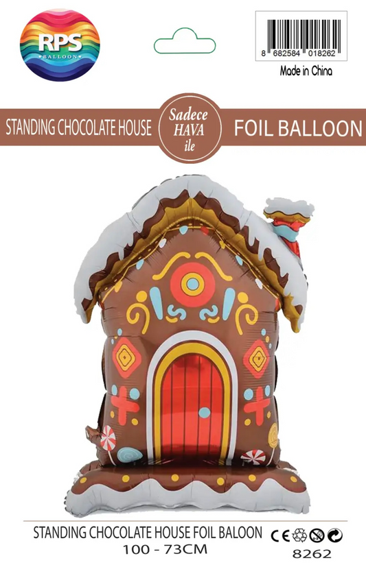 Ayaklı Çikolata Evi Folyo Balon