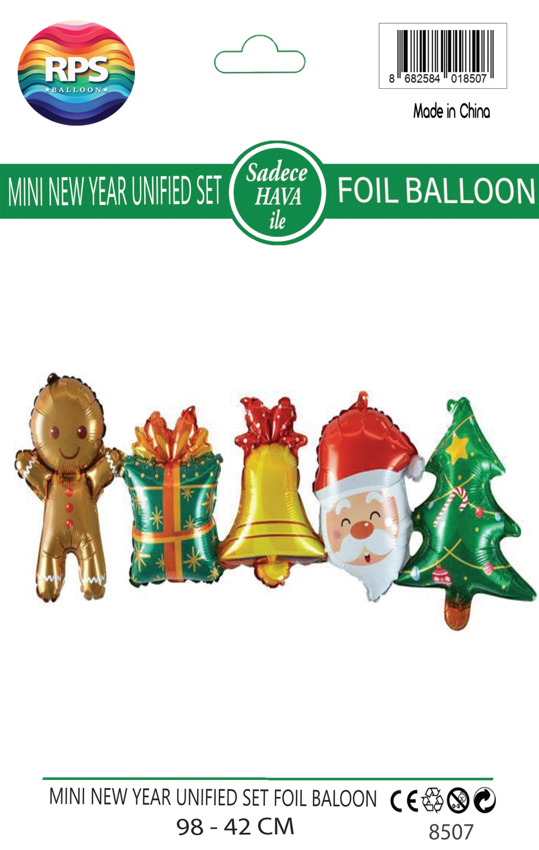 Mini Yılbaşı Birleşik Balon Seti