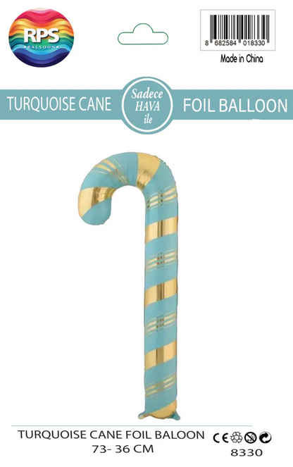 Turkuaz Gold Baston Folyo Balon