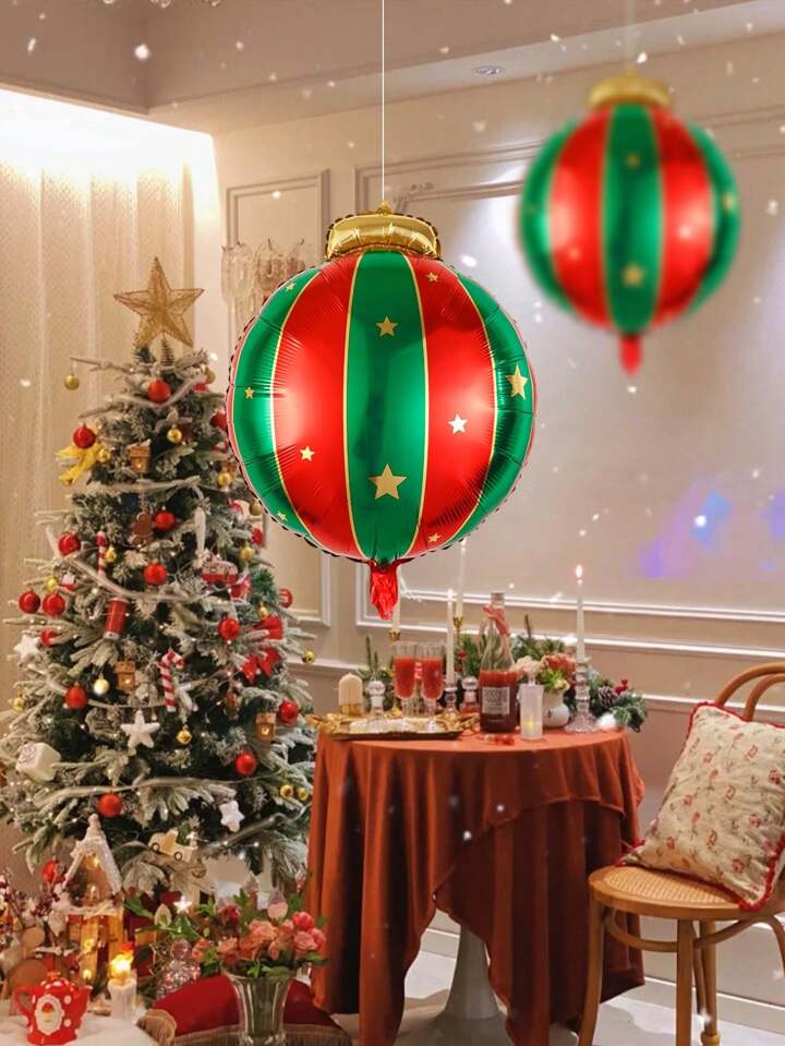 Yılbaşı Süs Topu Folyo Balon