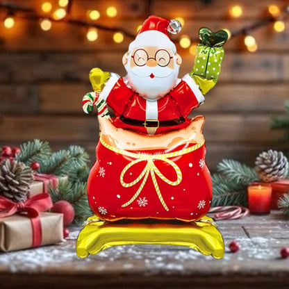 Ayaklı Küçük Noel Baba Folyo Balon