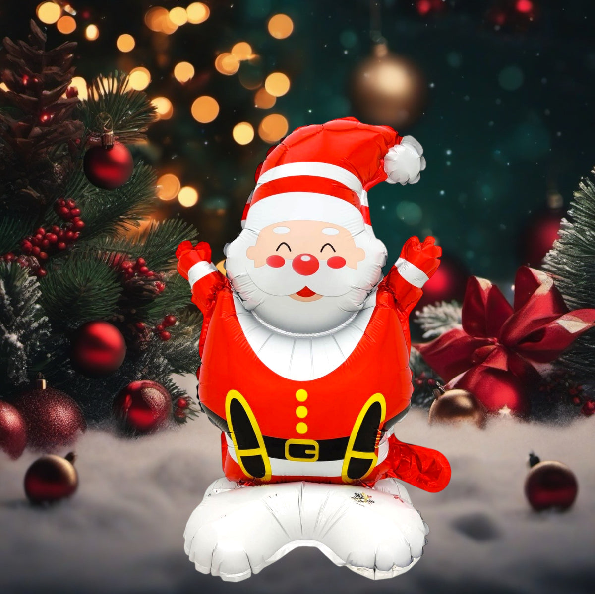Ayaklı Küçük Oturan Noel Baba Folyo Balon
