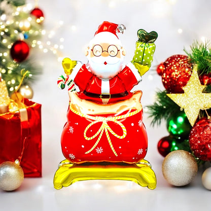Ayaklı Küçük Noel Baba Folyo Balon
