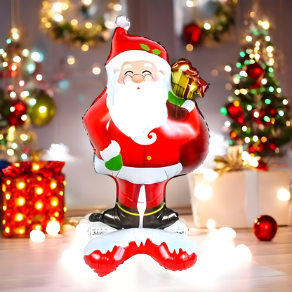 Ayaklı Noel Baba Folyo Balon