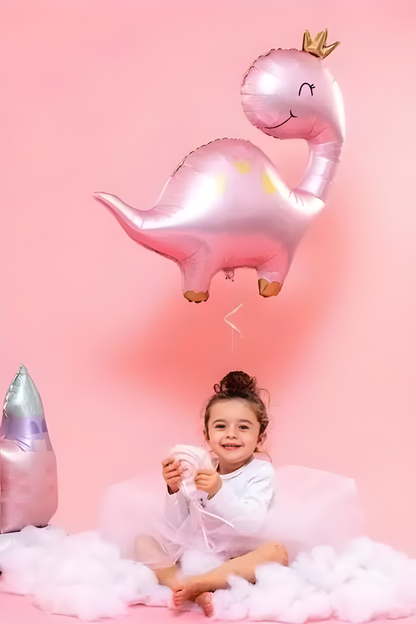 Pembe Dinozor Folyo Balon