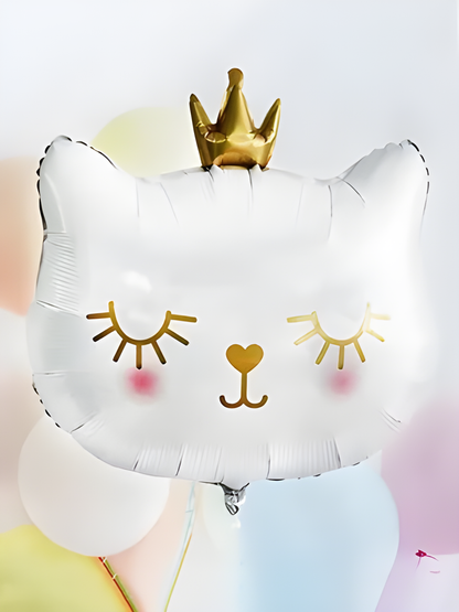 Beyaz Kedi Folyo Balon