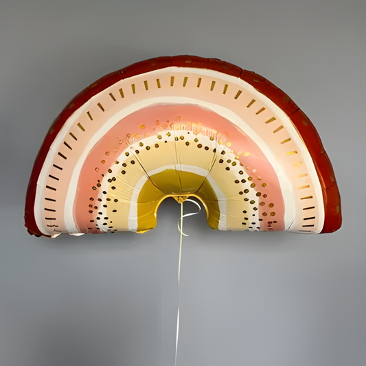 Retro Boho Gökkuşağı Folyo Balon