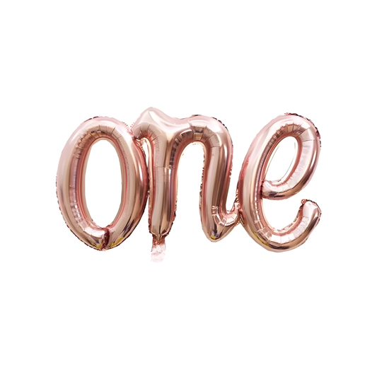 Rose One Birleşik Yazı Folyo Balon