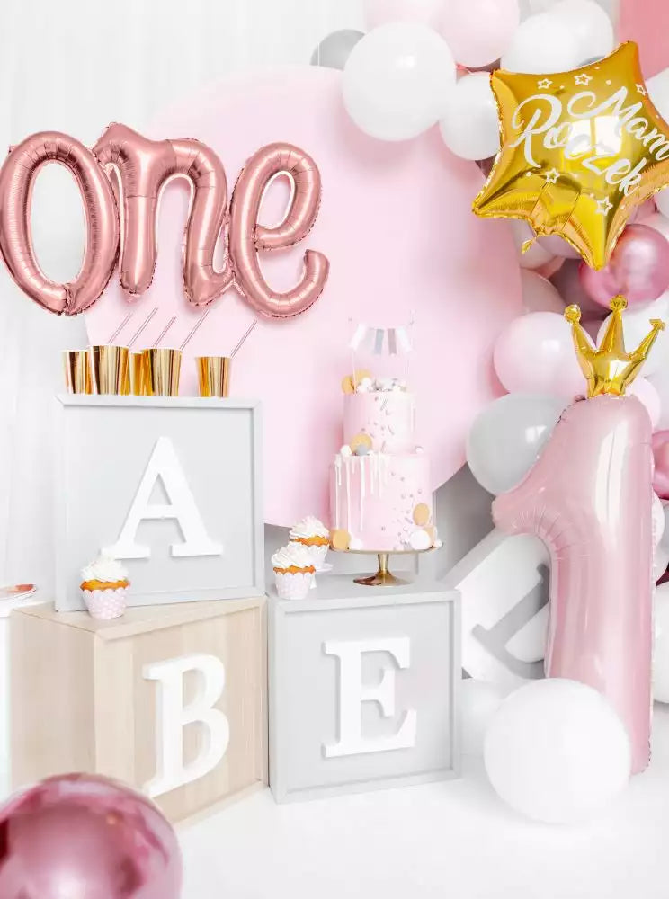 Rose One Birleşik Yazı Folyo Balon