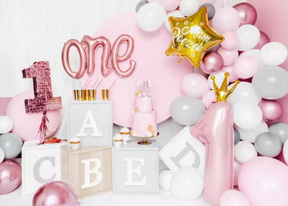 Rose One Birleşik Yazı Folyo Balon