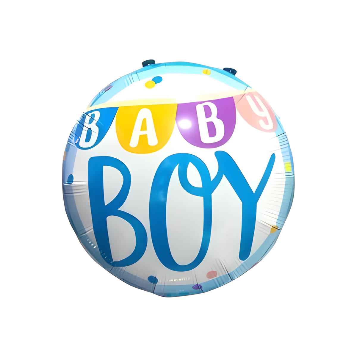 18" Mavi Desenli Bebek Yuvarlak Folyo Balon