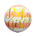 18" Pembe Desenli Bebek Yuvarlak Folyo Balon