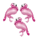 18" Mini Flamingo 3'lü Folyo Balon Seti