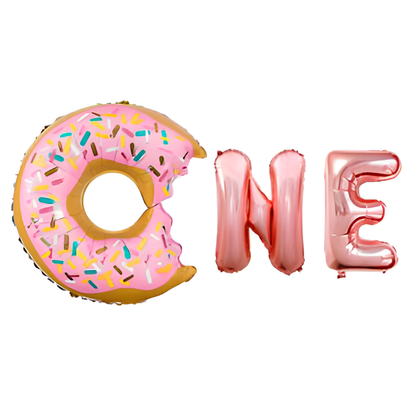 One Donut Yazı Folyo Balon