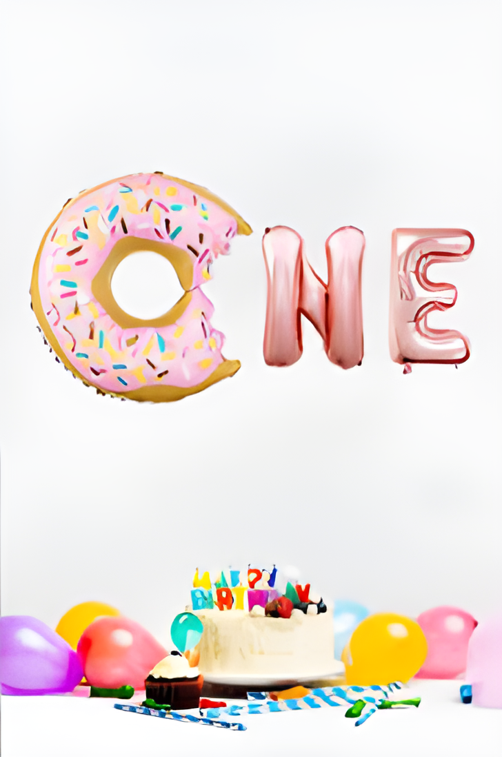One Donut Yazı Folyo Balon