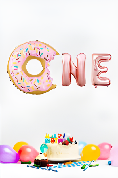 One Donut Yazı Folyo Balon