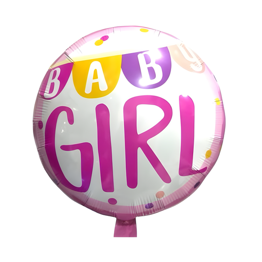 18" Pembe Bebek Yuvarlak Folyo Balon