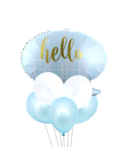 Mavi Hello Baby Folyo Balon