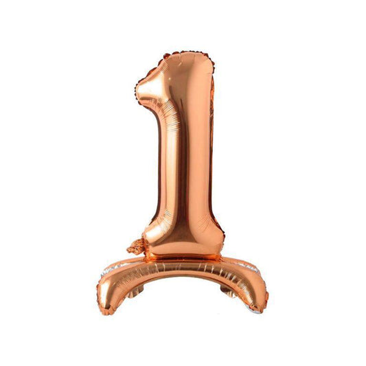 Ayaklı 34" Bronze Rakam Folyo Balon - 1