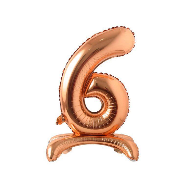 Ayaklı 34" Bronze Rakam Folyo Balon - 6