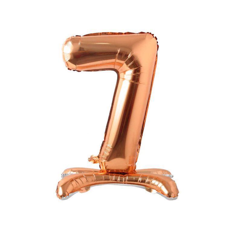 Ayaklı 34" Bronze Rakam Folyo Balon - 7