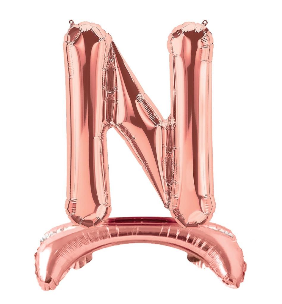 Ayaklı 34" Bronze Harf Folyo Balon - N