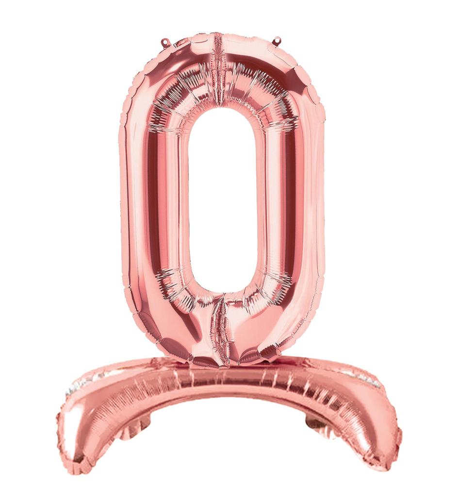 Ayaklı 34" Bronze Harf Folyo Balon - O