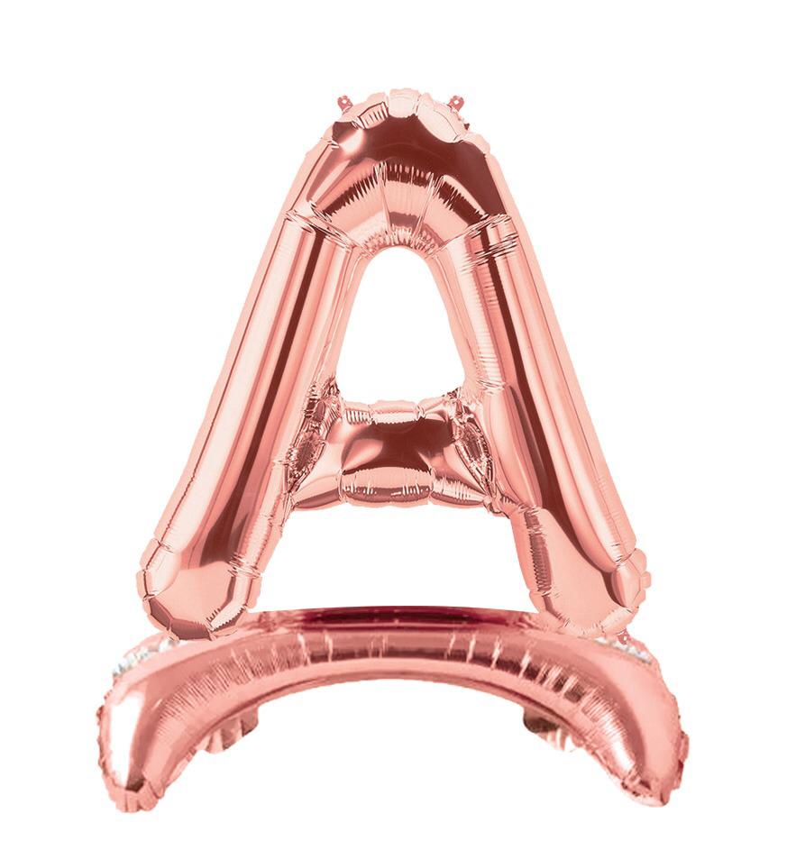 Ayaklı 34" Bronze Harf Folyo Balon - A