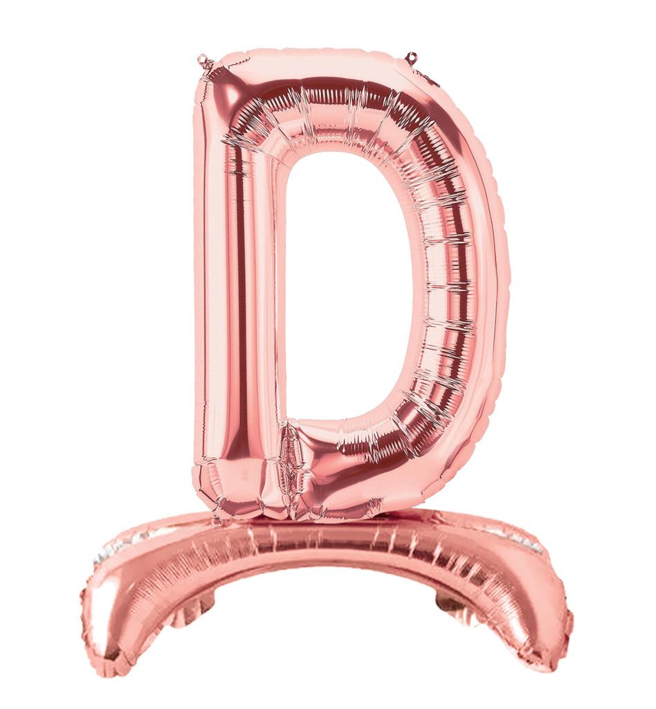 Ayaklı 34" Bronze Harf Folyo Balon - D