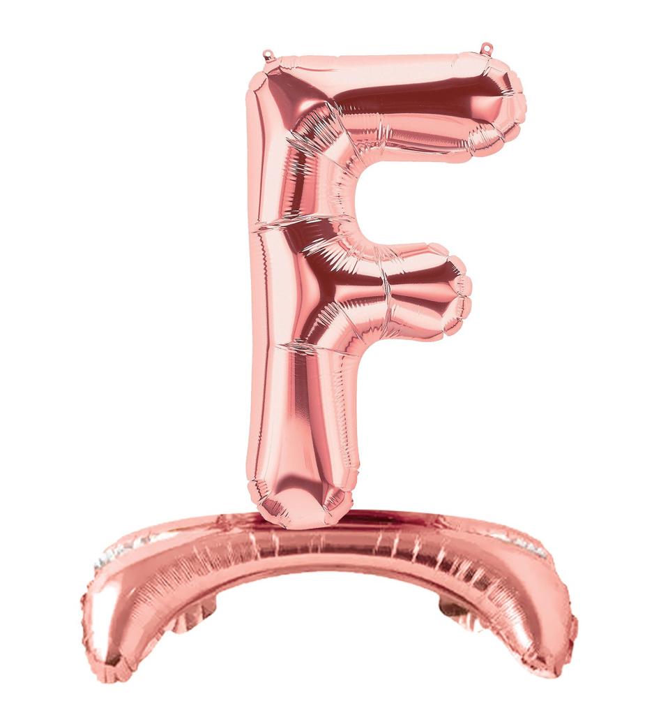 Ayaklı 34" Bronze Harf Folyo Balon - F