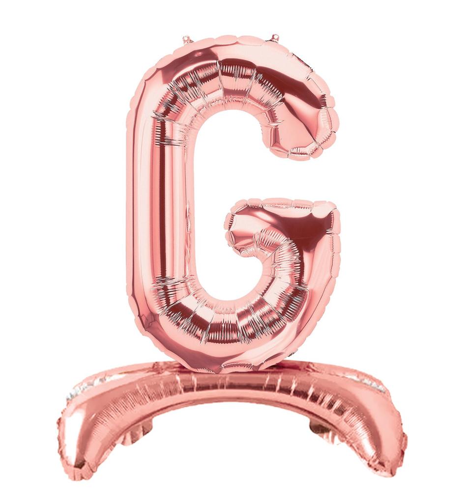 Ayaklı 34" Bronze Harf Folyo Balon - G