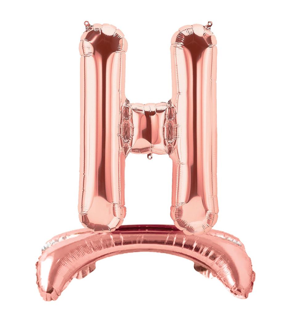 Ayaklı 34" Bronze Harf Folyo Balon - H