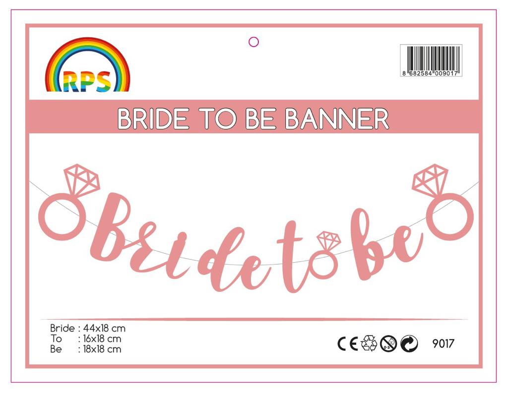 Bride To Be Yüzüklü Kart Banner