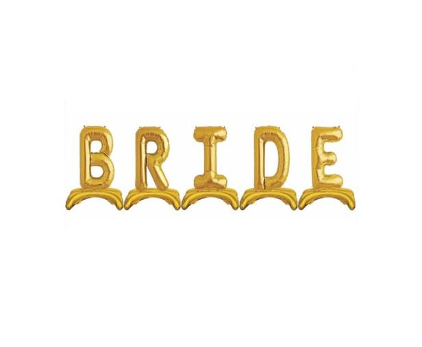 Ayaklı 32" Gold Bride Folyo Balon