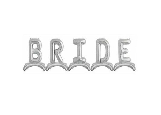 Ayaklı 32" Gümüş Bride Folyo Balon