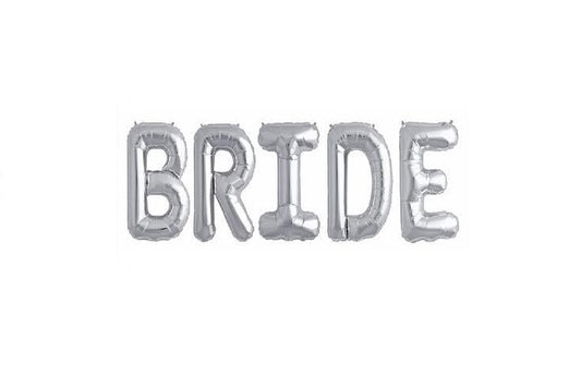 34" Gümüş Bride Folyo Balon