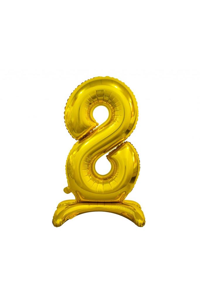 Ayaklı 32" Gold Rakam Folyo Balon - 8
