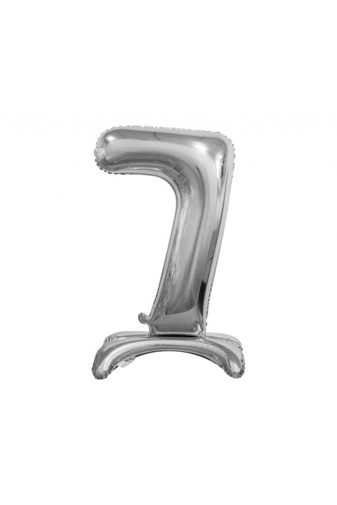 Ayaklı 32" Gümüş Rakam Folyo Balon - 7