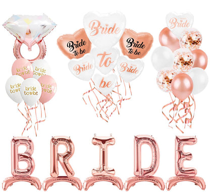 Ayaklı 32" Rose Bride Folyo Balon