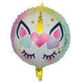 18" Unicorn Yuvarlak Folyo Balon Desen 3