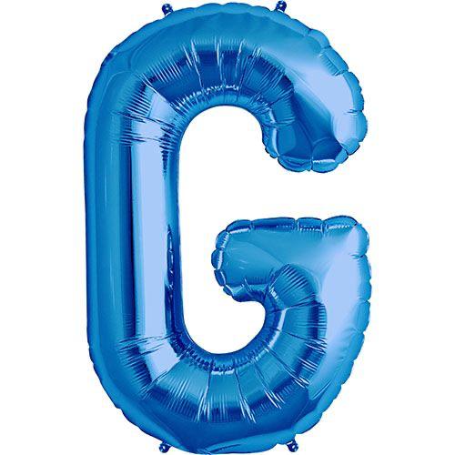 16" Mavi Harf Folyo Balon - G