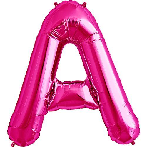 16" Pembe Harf Folyo Balon - A