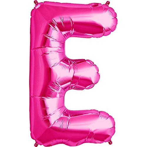 16" Pembe Harf Folyo Balon - E