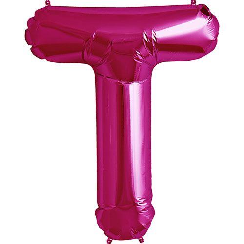 16" Pembe Harf Folyo Balon - T