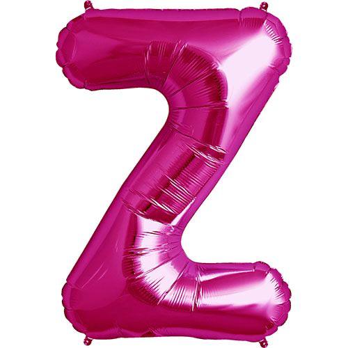 16" Pembe Harf Folyo Balon - Z