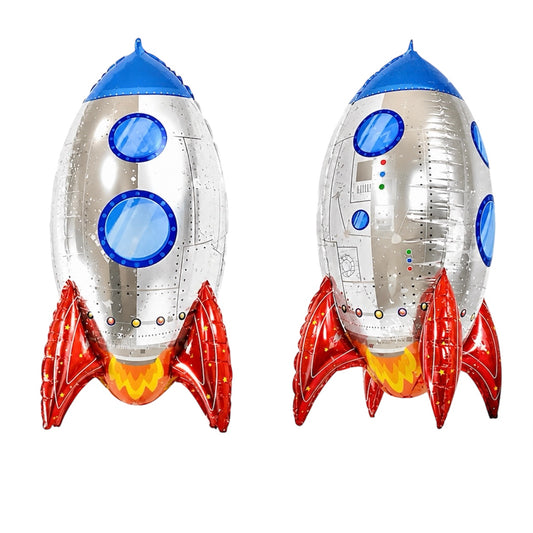 Ayaklı Büyük Boy Roket Folyo Balon