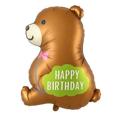 Ayı Happy Birthday Folyo Balon