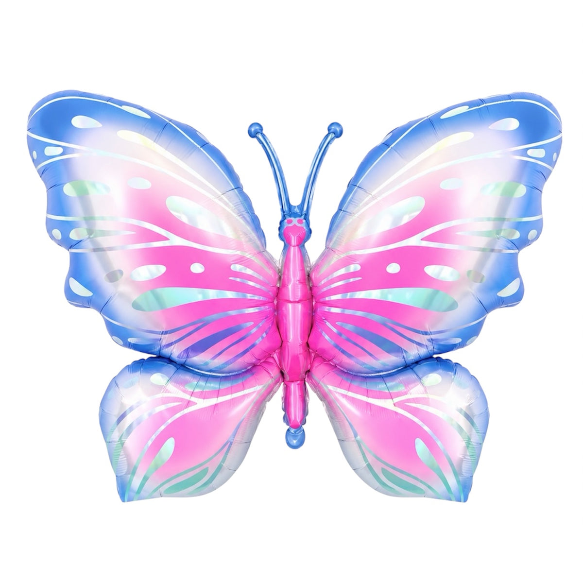 Büyük Boy Pembe Mor Kelebek Folyo Balon